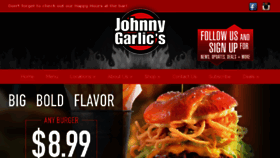 What Johnnygarlics.com website looked like in 2016 (8 years ago)