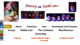 What Journeyonearth.com website looked like in 2016 (8 years ago)