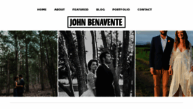 What Johnbenavente.com.au website looked like in 2016 (8 years ago)