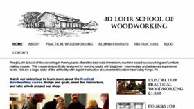What Jdlohrschoolofwoodworking.com website looked like in 2016 (8 years ago)