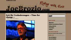 What Joebrozio.de website looked like in 2016 (8 years ago)