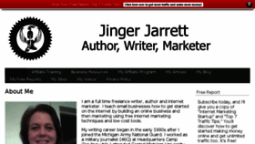 What Jingerjarrett.com website looked like in 2016 (8 years ago)