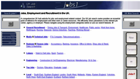 What Jobs1.co.uk website looked like in 2016 (8 years ago)