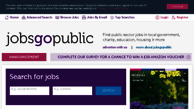 What Jobsgopublic.com website looked like in 2016 (8 years ago)