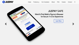 What Justpay.in website looked like in 2016 (8 years ago)