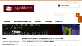What Jogasklep.pl website looked like in 2016 (8 years ago)