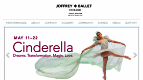 What Joffrey.com website looked like in 2016 (8 years ago)