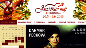 What Janackuvmaj.cz website looked like in 2016 (8 years ago)