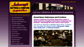 What Johnnysmattress.com website looked like in 2016 (8 years ago)
