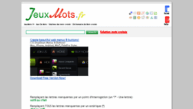 What Jeuxmots.fr website looked like in 2016 (8 years ago)