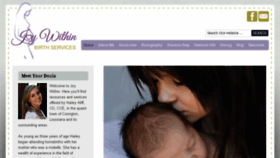 What Joywithinbirth.com website looked like in 2016 (8 years ago)
