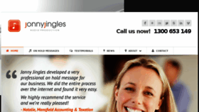 What Jonnyjingles.com.au website looked like in 2016 (8 years ago)