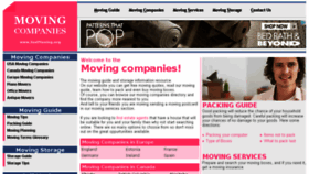 What Justmoving.org website looked like in 2016 (8 years ago)