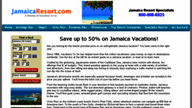 What Jamaicaresort.com website looked like in 2016 (7 years ago)