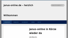 What Janus-online.de website looked like in 2016 (9 years ago)