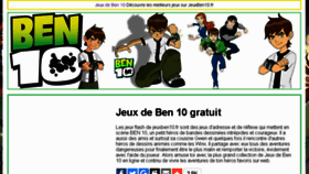 What Jeuxben10.fr website looked like in 2016 (7 years ago)