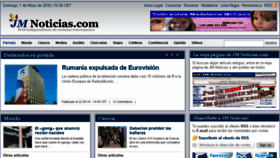 What Jmnoticias.com website looked like in 2016 (8 years ago)