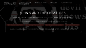 What John-5.com website looked like in 2016 (8 years ago)