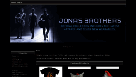 What Jonasbrothersmerch.com website looked like in 2016 (8 years ago)