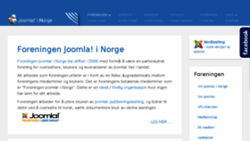 What Joomlainorge.no website looked like in 2016 (8 years ago)