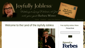 What Joyfullyjobless.com website looked like in 2016 (8 years ago)