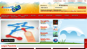 What Juegos10.mx website looked like in 2016 (8 years ago)