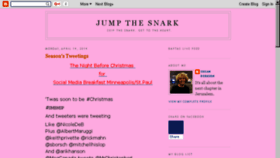 What Jumpthesnark.net website looked like in 2016 (7 years ago)