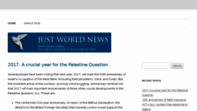 What Justworldnews.org website looked like in 2016 (8 years ago)