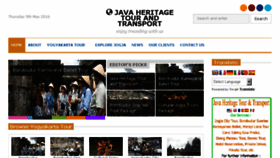 What Javaheritagetour.com website looked like in 2016 (8 years ago)