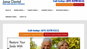 What Janszdental.com.au website looked like in 2016 (8 years ago)
