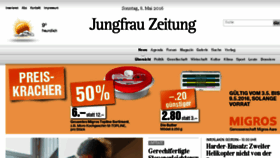 What Jungfrauzeitung.ch website looked like in 2016 (8 years ago)