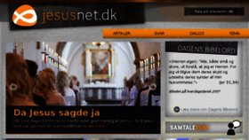 What Jesusnet.dk website looked like in 2016 (8 years ago)