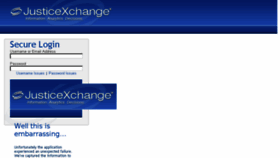 What Justicexchange.com website looked like in 2016 (8 years ago)