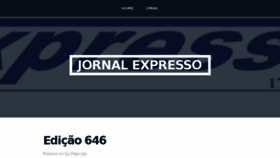 What Jornalexpresso.com.br website looked like in 2016 (7 years ago)