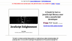 What Javascriptenlightenment.com website looked like in 2016 (7 years ago)
