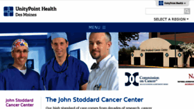 What Johnstoddardcancer.org website looked like in 2016 (7 years ago)