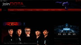 What Joindota.net website looked like in 2016 (7 years ago)