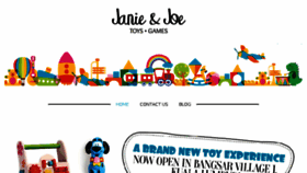 What Janieandjoe.com website looked like in 2016 (7 years ago)