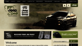 What Jeepclub.co.za website looked like in 2016 (7 years ago)