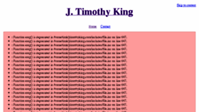 What Jtimothyking.com website looked like in 2016 (7 years ago)