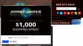 What Johnnyjanosik.com website looked like in 2016 (7 years ago)