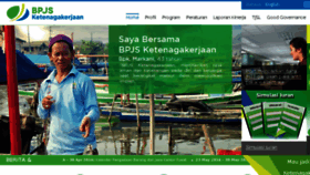 What Jamsostek.co.id website looked like in 2016 (9 years ago)