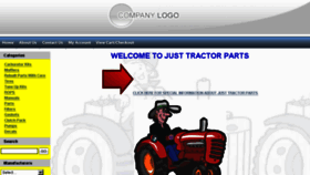 What Justtractorparts.com website looked like in 2016 (7 years ago)