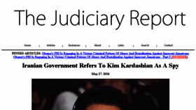 What Judiciaryreport.com website looked like in 2016 (7 years ago)