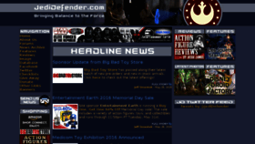 What Jedidefender.com website looked like in 2016 (7 years ago)