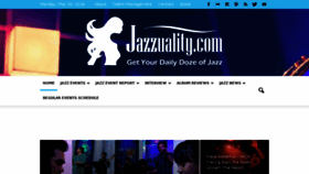 What Jazzuality.com website looked like in 2016 (7 years ago)