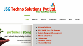 What Jsgtechnosolutions.in website looked like in 2016 (7 years ago)