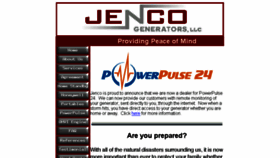 What Jencogenerators.com website looked like in 2016 (7 years ago)