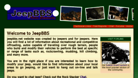What Jeepbbs.net website looked like in 2016 (7 years ago)