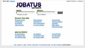 What Jobatus.co.za website looked like in 2016 (7 years ago)